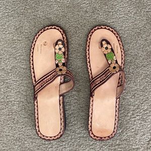 Authentic Hand Made Mexico Sandals in a Size 7/8